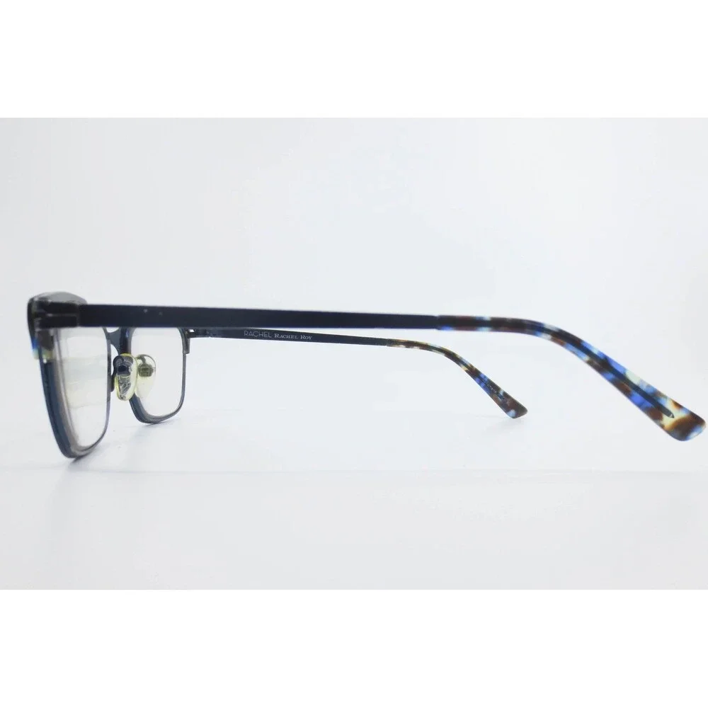 Rachel Rachel Roy Bright Navy Blue Tortoise Rectangular Eyeglasses 52-16-135